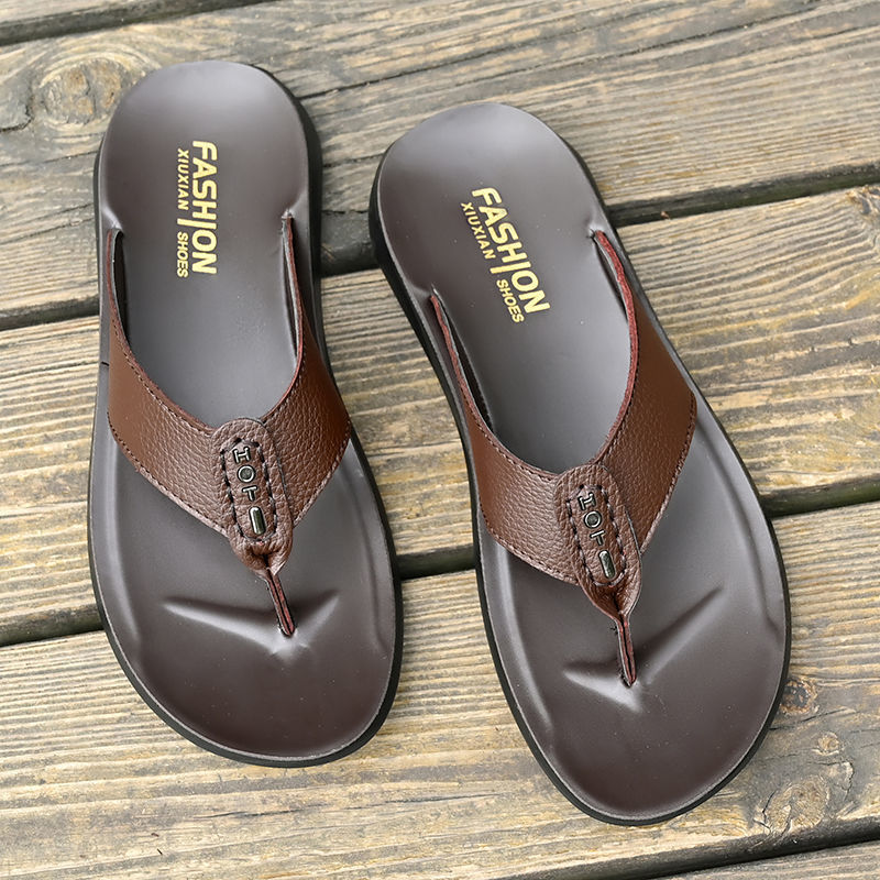 Hot Sale Men's Flip Flops High - Flip Flop Leather Men review and price