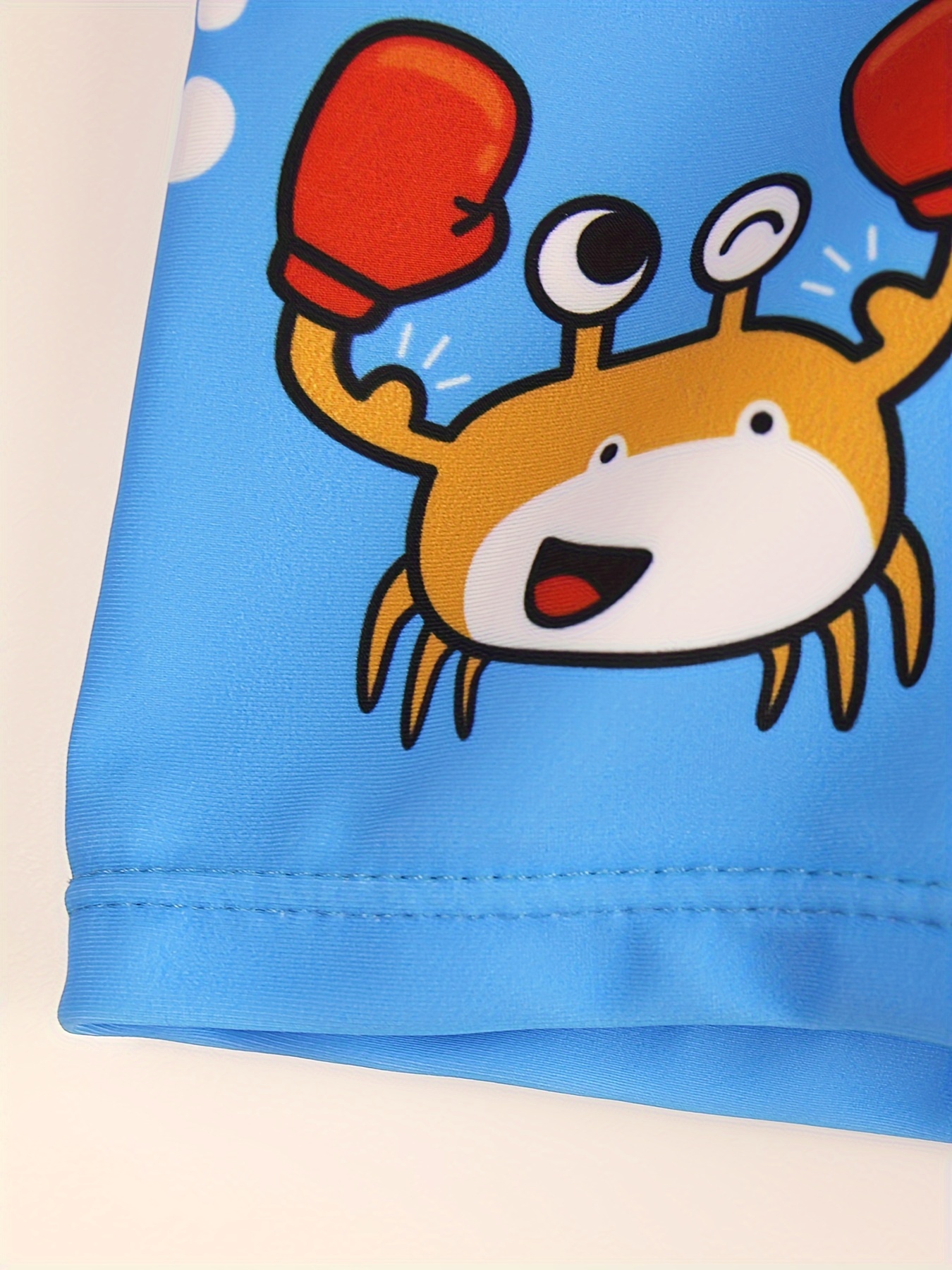 Cartoon Boxing Crab And Shark  - Swim Trunk Quick Dry review and price